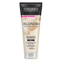 Kruidvat John Frieda Blonde+ Repair System Bond Building Shampoo aanbieding