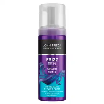 Kruidvat John Frieda Frizz-Ease Air-Dry Waves Styling Mousse aanbieding