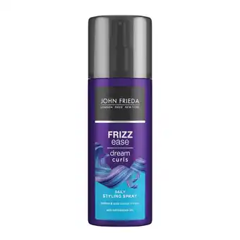 Kruidvat John Frieda Frizz Ease Dream Curls Daily Styling Spray aanbieding