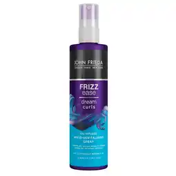 Kruidvat John Frieda Frizz Ease Dream Curls Wave-Revitalising Spray aanbieding