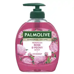 Kruidvat Palmolive Sensorial Escape Moroccan Rose & Peony Handzeep aanbieding