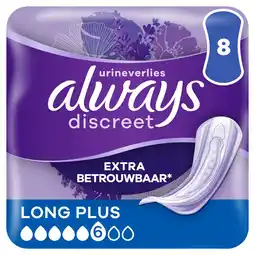 Kruidvat Always Discreet Long Plus Incontinentieverband aanbieding