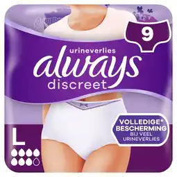 Kruidvat Always Discreet Incontinentiebroekjes aanbieding