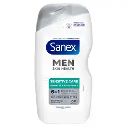 Kruidvat Sanex Men Skin Health Sensitive Care Douchegel aanbieding