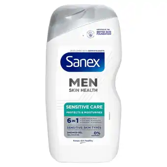 Kruidvat Sanex Men Skin Health Sensitive Care Douchegel aanbieding