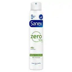 Kruidvat Sanex Zero% Respect & Control 48H Deodorant Spray aanbieding