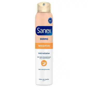 Kruidvat Sanex Dermo Sensitive 24-Uur Antitranspirant Spray aanbieding