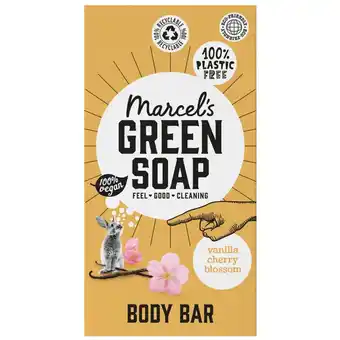 Kruidvat Marcel's Green Soap Vanilla & Cherry Blossom Shower Bar aanbieding