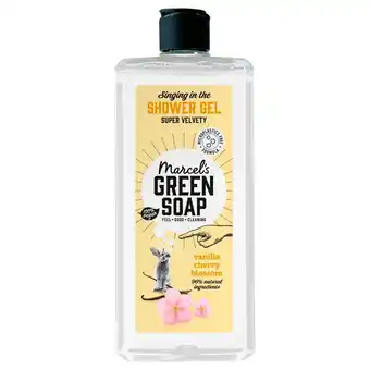 Kruidvat Marcel’s Green Soap Vanille & Cherry Blossom Shower Gel aanbieding