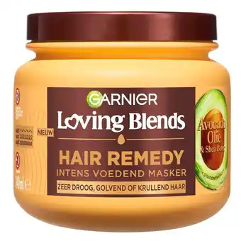 Kruidvat Garnier Loving Blends Avocado-Olie & Sheaboter Haarmasker aanbieding