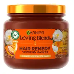 Kruidvat Garnier Loving Blends Argan & Cameliaolie Haarmasker aanbieding