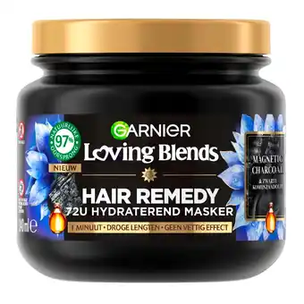Kruidvat Garnier Loving Blends Magnetic Charcoal Haarmasker aanbieding
