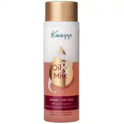 Kruidvat Kneipp Oil & Milk Argan & Oat Milk 2-Fasen Badolie en -Melk aanbieding