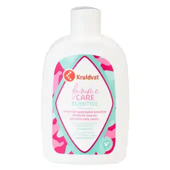 Kruidvat Kruidvat Femme Care Sensitive Zeepvrije Wasemulsie aanbieding