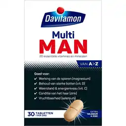 Kruidvat Davitamon Compleet Man Tabletten aanbieding