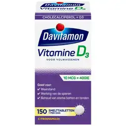 Kruidvat Davitamon Vitamine D Smelttabletten aanbieding