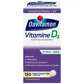 Kruidvat Davitamon Vitamine D Smelttabletten aanbieding