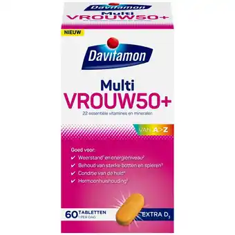 Kruidvat Davitamon Multi Vrouw 50+ Tabletten aanbieding