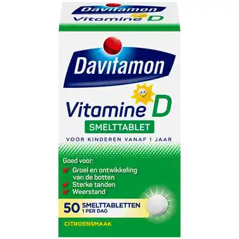 Kruidvat Davitamon Vitamine D Kind Smelttabletten aanbieding