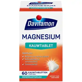 Kruidvat Davitamon Magnesium Kauwtabletten aanbieding