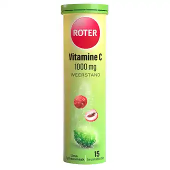 Kruidvat Roter Vitamine C 1000mg Lime Lychee Bruistabletten aanbieding