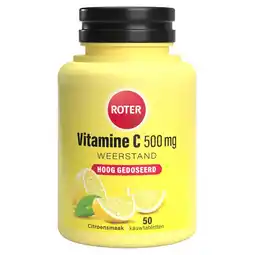 Kruidvat Roter Vitamine C 500 mg Kauwtabletten aanbieding