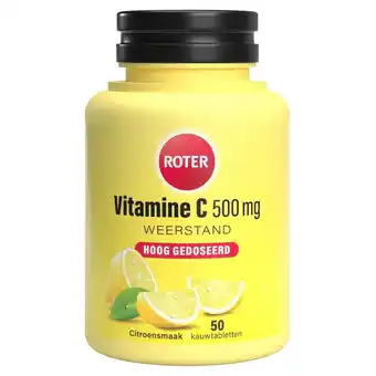 Kruidvat Roter Vitamine C 500 mg Kauwtabletten aanbieding