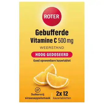Kruidvat Roter Gebufferde Vitamine C 500mg Kauwtabletten aanbieding
