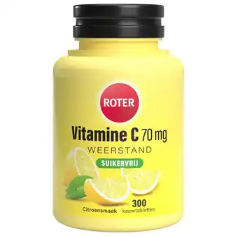 Kruidvat Roter Vitamine C 70 mg Suikervrije Kauwtabletten aanbieding