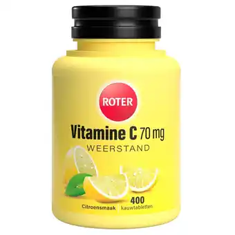 Kruidvat Roter Vitamine C 70mg Citroen Kauwtabletten aanbieding