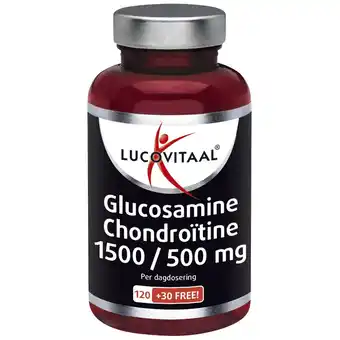 Kruidvat Lucovitaal Glucosamine Chondroitine 1500/500mg Tabletten aanbieding