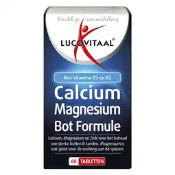 Kruidvat Lucovitaal Calcium Magnesium Bot Formule Tabletten aanbieding