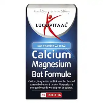 Kruidvat Lucovitaal Calcium Magnesium Bot Formule Tabletten aanbieding