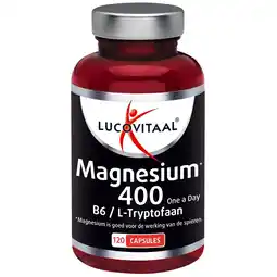 Kruidvat Lucovitaal Magnesium 400 met Vitamine B6 & L-Tryptofaan Capsules aanbieding