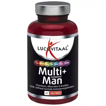 Kruidvat Lucovitaal Multi+ Compleet Man Tabletten aanbieding
