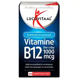 Kruidvat Lucovitaal Vitamine B12 1000Mcg Kauwtabletten aanbieding