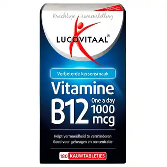Kruidvat Lucovitaal Vitamine B12 1000Mcg Kauwtabletten aanbieding