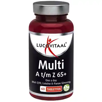 Kruidvat Lucovitaal Multi A t/m Z 65+ Tabletten aanbieding