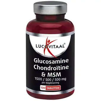 Kruidvat Lucovitaal Glucosamine Chondroïtine MSM Tabletten aanbieding