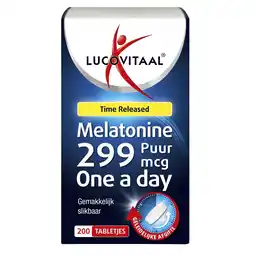 Kruidvat Lucovitaal Melatonine 299Mcg Time Released Tabletten aanbieding