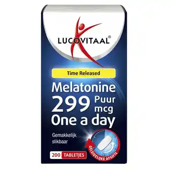 Kruidvat Lucovitaal Melatonine 299Mcg Time Released Tabletten aanbieding