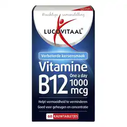 Kruidvat Lucovitaal Vitamine B12 1000mcg Kauwtabletjes aanbieding