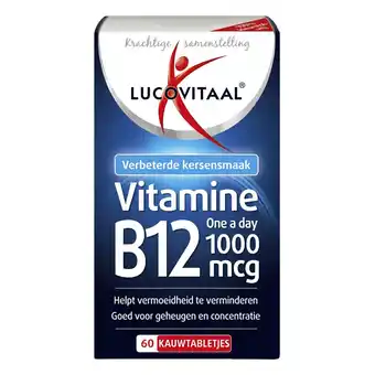 Kruidvat Lucovitaal Vitamine B12 1000mcg Kauwtabletjes aanbieding