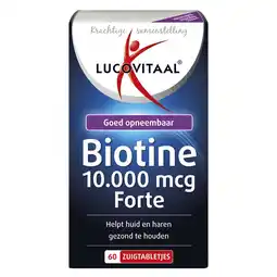 Kruidvat Lucovitaal Biotine Forte 10.000mcg Zuigtabletten aanbieding