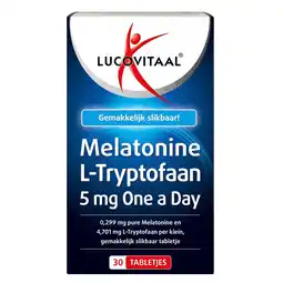 Kruidvat Lucovitaal Melatonine L-Tryptofaan 5mg Tabletten aanbieding