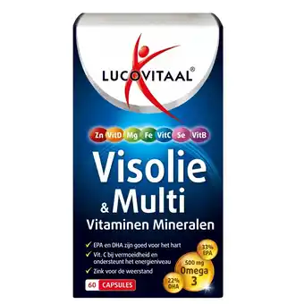 Kruidvat Lucovitaal Visolie & Multi Vitaminen Mineralen Capsules aanbieding