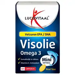 Kruidvat Lucovitaal Visolie Omega-3 Mini Capsules aanbieding