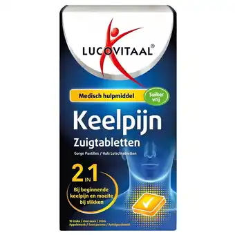 Kruidvat Lucovitaal 2-in-1 Keelpijn Zuigtabletten aanbieding