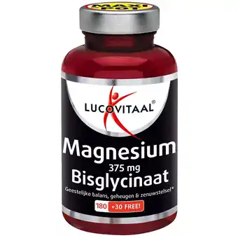 Kruidvat Lucovitaal Magnesium 375mg Bisglycinaat Tabletten aanbieding