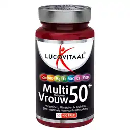 Kruidvat Lucovitaal Multi Vrouw 50+ Cognitief Tabletten aanbieding